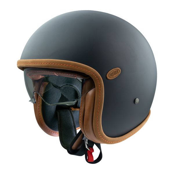 Casque Jet Premier Vintage Platinium U9BM Couture Orange