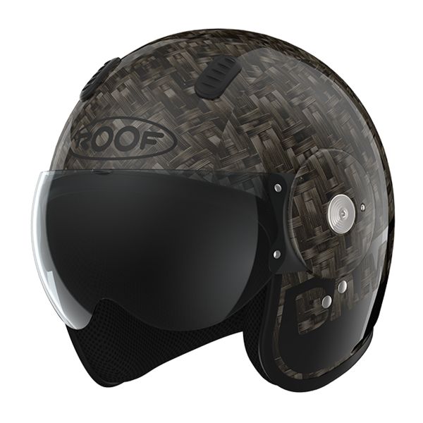 Casque Jet Roof Bamboo Black Glossy