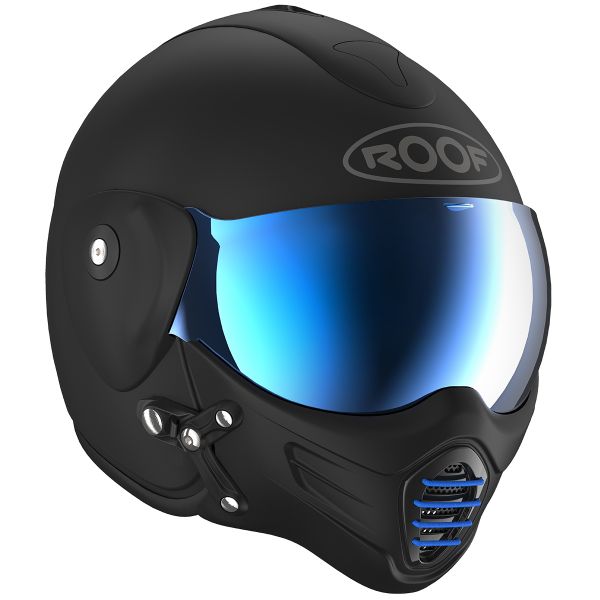 Casque Jet Roof Roadster Iron Mat Black Blue