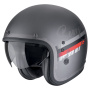 Casque Jet Scorpion Belfast Evo Adonis Silver Mat Red