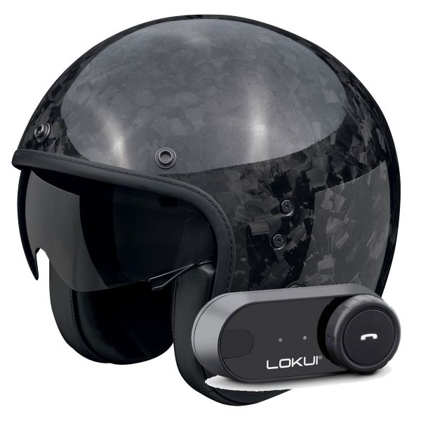 Casque Jet Scorpion Belfast Evo Carbon Onyx Black + Kit Bluetooth Lokui K30 Casque Jet Scorpion Belfast Evo Carbon Onyx Black + Kit Bluetooth Lokui K30