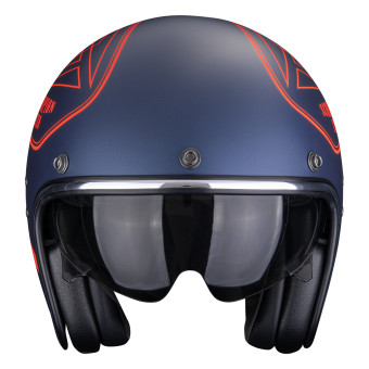 Scorpion Belfast Evo Dawg Matt Blue Red