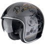 Casque Jet Scorpion Belfast Evo Drive Fast Silver Black Gold