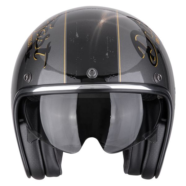 Scorpion Belfast Evo Drive Fast Silver Black Gold