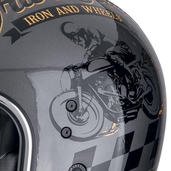 Scorpion Belfast Evo Drive Fast Silver Black Gold