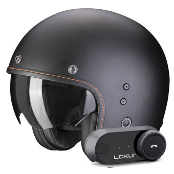 Casque Jet Scorpion Belfast Evo Matt Black + Kit Bluetooth Lokui K30 Casque Jet Scorpion Belfast Evo Matt Black + Kit Bluetooth Lokui K30