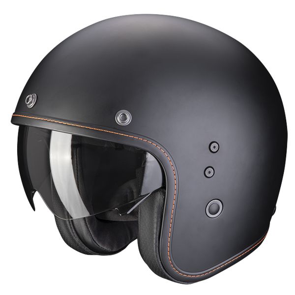 Casque Jet Scorpion Belfast Evo Matt Black Casque Jet Scorpion Belfast Evo Matt Black