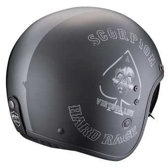 Scorpion Belfast Evo Spade Matt Black Silver + Kit bluetooth Exo-Com Link-1
