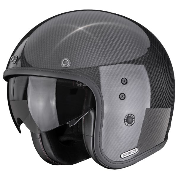 Casque Jet Scorpion Belfast II Carbon Solid Black