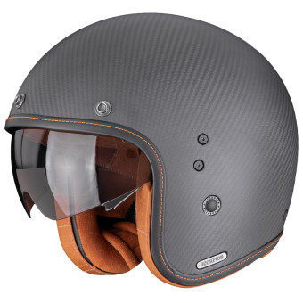 Casque Jet Scorpion Belfast II Carbon Solid Matt Black