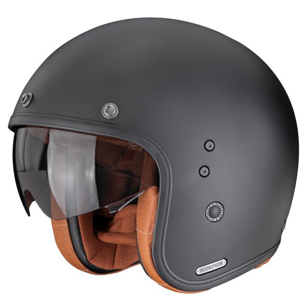 Casque Jet Scorpion Belfast II Luxe Matt Black
