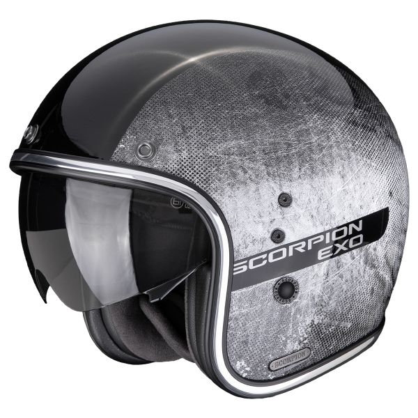 Casque Jet Scorpion Belfast II Quest Black Silver