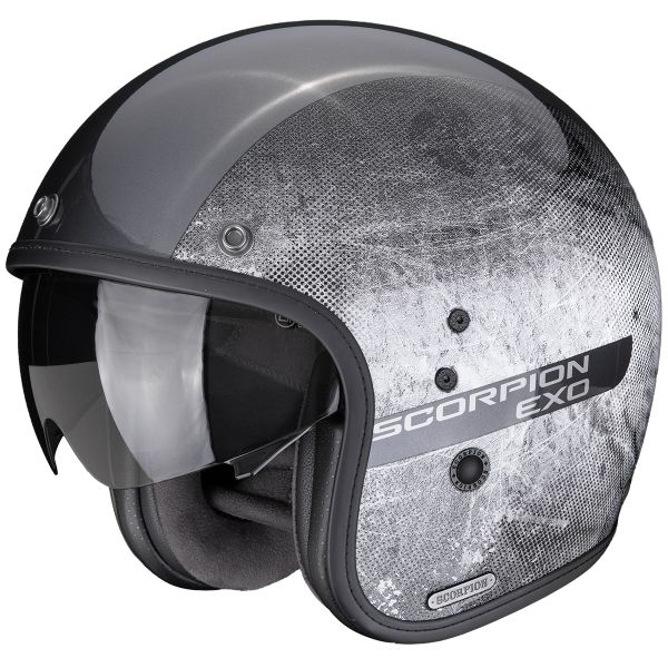 Casque Jet Scorpion Belfast II Quest Silver Black