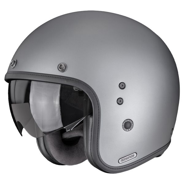 Casque Jet Scorpion Belfast II Solid Matt Titan Grey