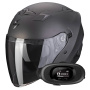 Casque Jet Scorpion Exo 230 Anthracite Matt + Kit bluetooth 5R Lite