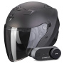 Casque Jet Scorpion Exo 230 Anthracite Matt + Kit Bluetooth Lokui K30