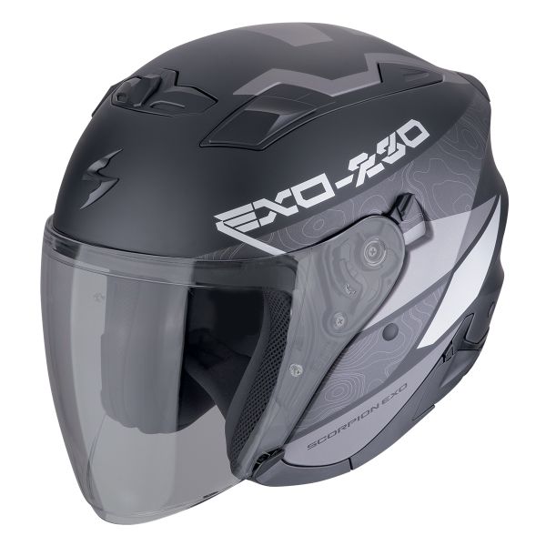 Casque Jet Scorpion Exo 230 Band Matt Black Silver
