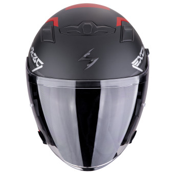 Scorpion Exo 230 Band White Black Red + Kit Bluetooth 5S Solo