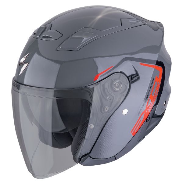 Casque Jet Scorpion Exo 230 Cit-E Grey Red Casque Jet Scorpion Exo 230 Cit-E Grey Red