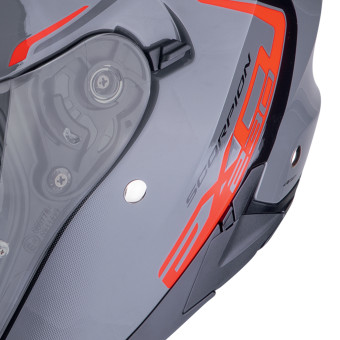 Scorpion Exo 230 Cit-E Grey Red + Kit bluetooth Exo-Com Link-1C