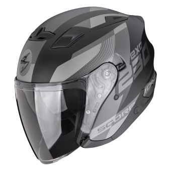 Casque Jet Scorpion Exo 230 Comics Matt Black Silver