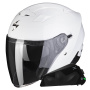 Casque Jet Scorpion Exo 230 White + Kit bluetooth Exo-Com Link-1C