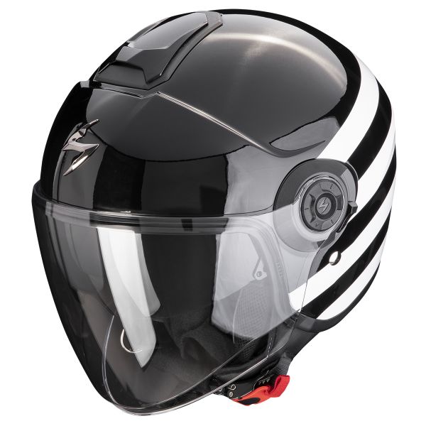 Casque Jet Scorpion Exo City II Bee Black White