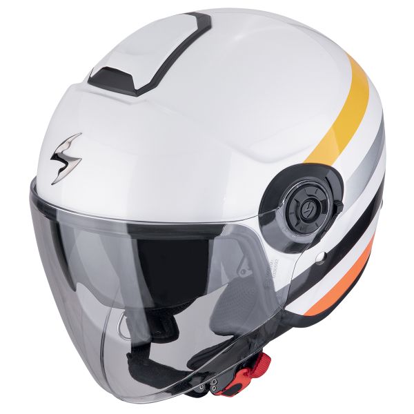 Casque Jet Scorpion Exo City II Bee White Yellow
