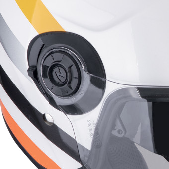 Scorpion Exo City II Bee White Yellow + Kit Bluetooth Lokui K30