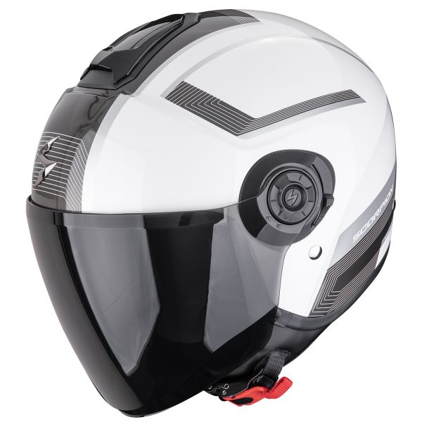 Casque Jet Scorpion Exo City II Cosmos Pearl White Silver Casque Jet Scorpion Exo City II Cosmos Pearl White Silver