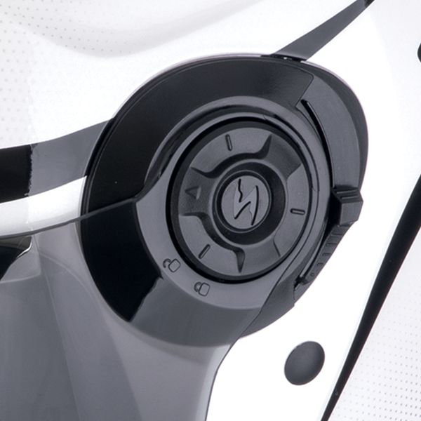 Scorpion Exo City II Intercity White Black + Kit bluetooth Exo-Com Link-1