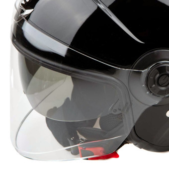 Scorpion Exo City II Solid Black + Kit bluetooth Exo-Com Link-1