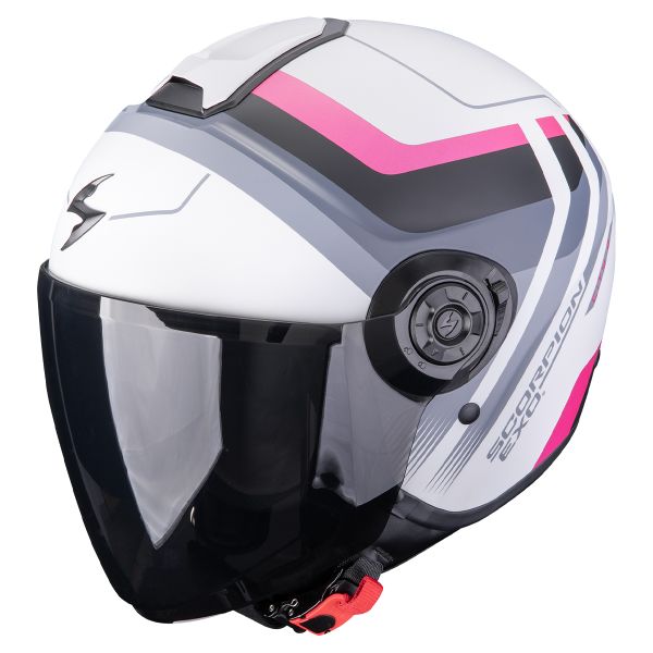 Casque Jet Scorpion Exo City II Sport Matt Grey Pink