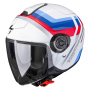 Casque Jet Scorpion Exo City II Sport White Blue Red
