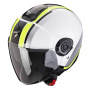 Casque Jet Scorpion Exo City II Vel White Yellow Fluo