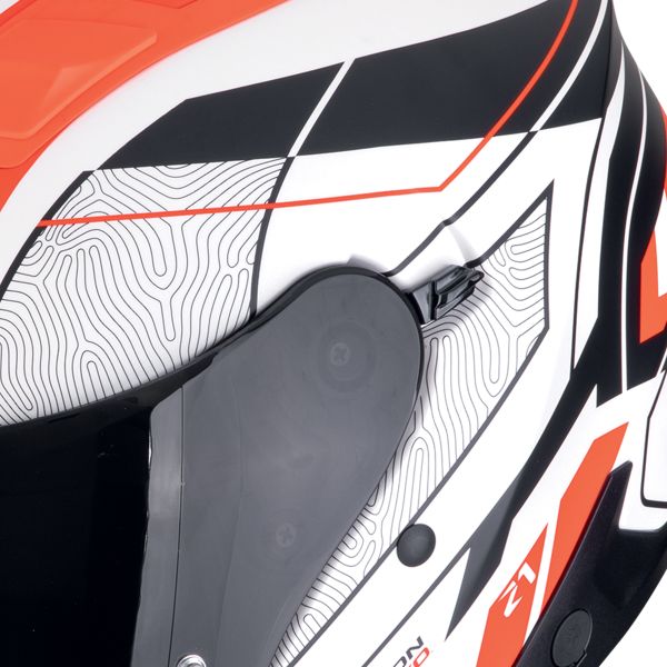 Scorpion Exo Z1 Vue Matt White Red Black