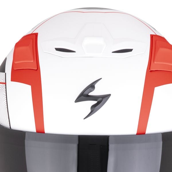 Scorpion Exo Z1 Vue Matt White Red Black