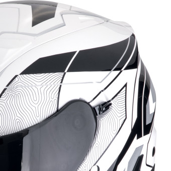 Scorpion Exo Z1 Vue White Black Silver + Kit bluetooth 5R Lite Solo