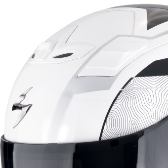 Scorpion Exo Z1 Vue White Black Silver + Kit bluetooth 5R Lite Solo