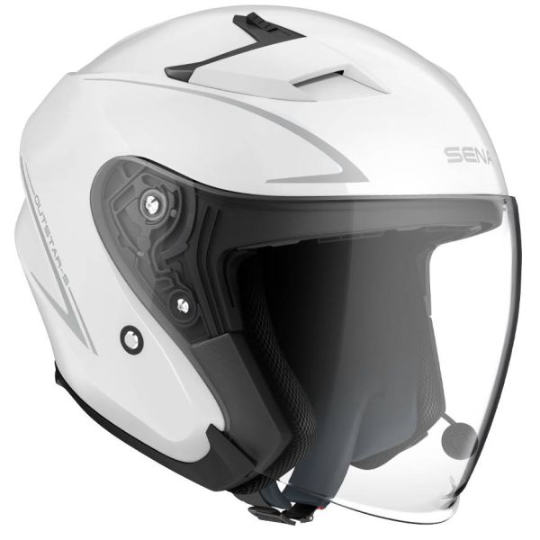 Casque Jet Sena Europe Outstar S Bluetooth Blanc Casque Jet Sena Europe Outstar S Bluetooth Blanc