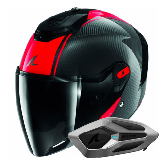 Casque Jet Shark RS JET Carbon Blank DRD + Kit Bluetooth Sena for Shark Mesh Solo Casque Jet Shark RS JET Carbon Blank DRD + Kit Bluetooth Sena for Shark Mesh Solo