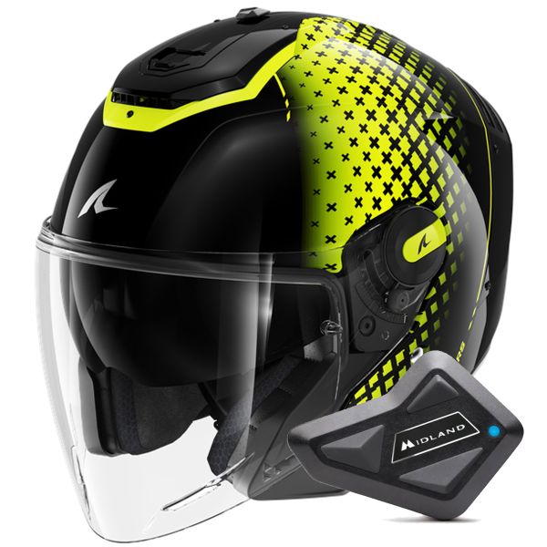 Casque Jet Shark RS JET Stride KYS + Kit Bluetooth BT Mini