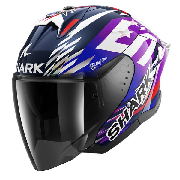 Casque Jet Shark Skwal Jet Cup Replica Zarco Signature 2026 BVU