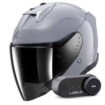 Casque Jet Shark Skwal i3 Jet Dark Shadow S05 + Kit Bluetooth Lokui K30 Casque Jet Shark Skwal i3 Jet Dark Shadow S05 + Kit Bluetooth Lokui K30