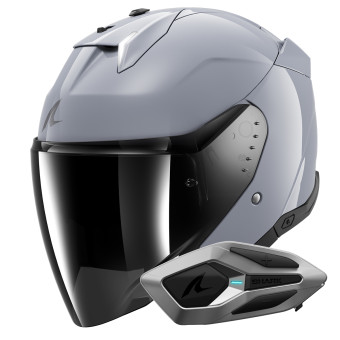 Casque Jet Shark Skwal i3 Jet Dark Shadow S05 + Kit Bluetooth Sena for Mesh Solo
