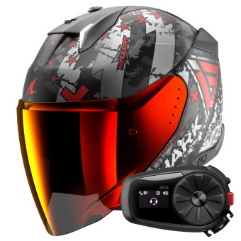 Casque Jet Shark Skwal i3 Jet Hellcat Mat KUR + Kit Bluetooth 5S Solo Casque Jet Shark Skwal i3 Jet Hellcat Mat KUR + Kit Bluetooth 5S Solo