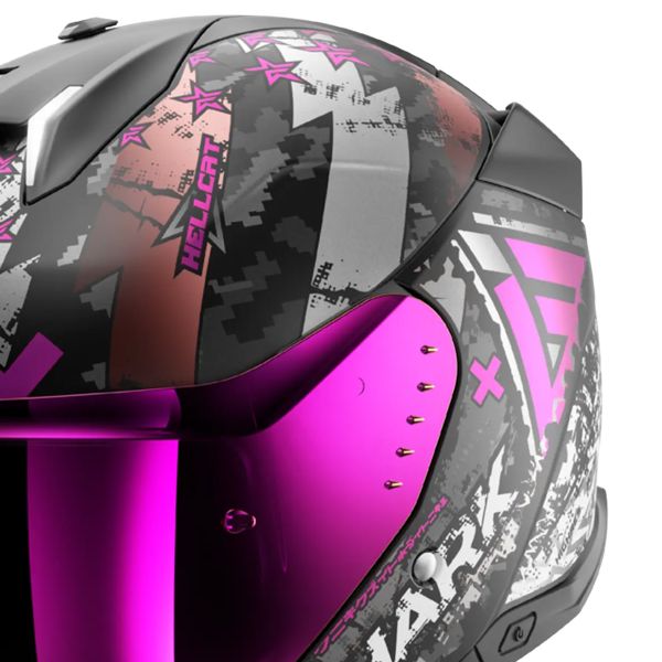 Shark Skwal i3 Jet Hellcat Mat KUV + Kit Bluetooth Lokui K30