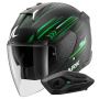 Casque Jet Shark Skwal i3 Jet Light-Blur Mat KGW + Kit Bluetooth Sena for Shark Solo