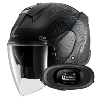 Casque Jet Shark Skwal i3 Jet SP Lyne Mat KAA + Kit bluetooth 5R Lite Solo