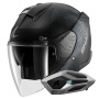 Casque Jet Shark Skwal i3 Jet SP Lyne Mat KAA + Kit Bluetooth Sena for Mesh Solo